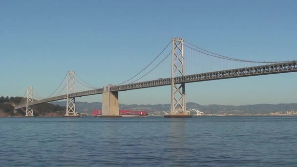 Puente Bahía San Francisco — Vídeo de stock