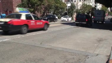 San Francisco 'da kablolu araba.