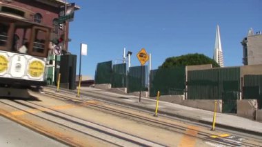 San Francisco 'da kablolu araba.