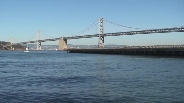 Puente Bahía San Francisco — Vídeo de stock