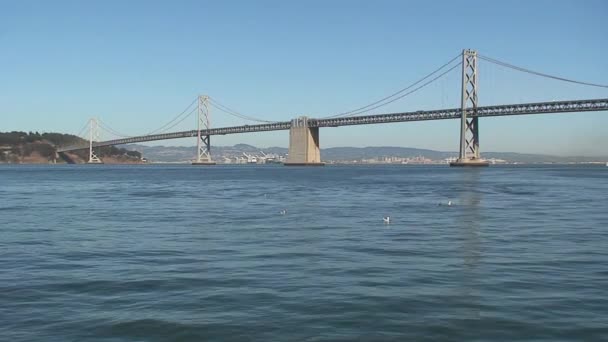 Puente Bahía San Francisco — Vídeo de stock