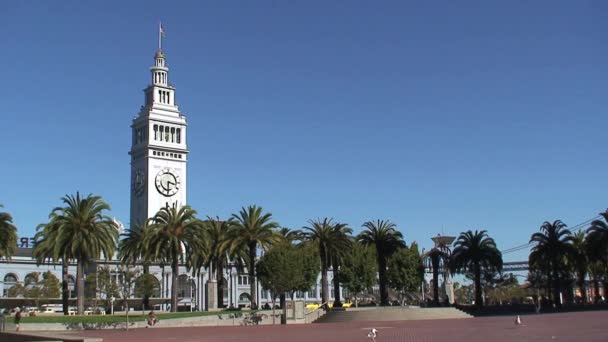 San Francisco Färjebyggnad — Stockvideo
