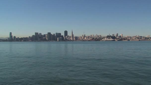美国旧金山天际线 — 图库视频影像