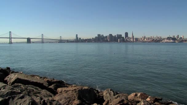 美国旧金山天际线 — 图库视频影像