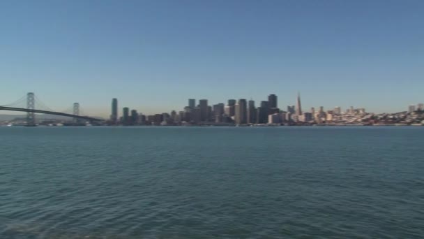 Skyline Сан Франциско Сша — стоковое видео