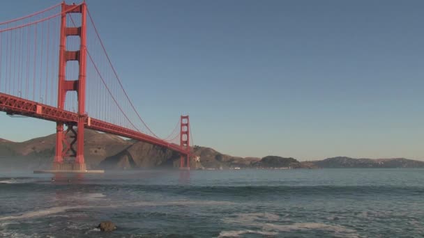 Мост Золотые Ворота Сан Франциско — стоковое видео