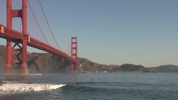 Γέφυρα Golden Gate Στο Σαν Φρανσίσκο — Αρχείο Βίντεο