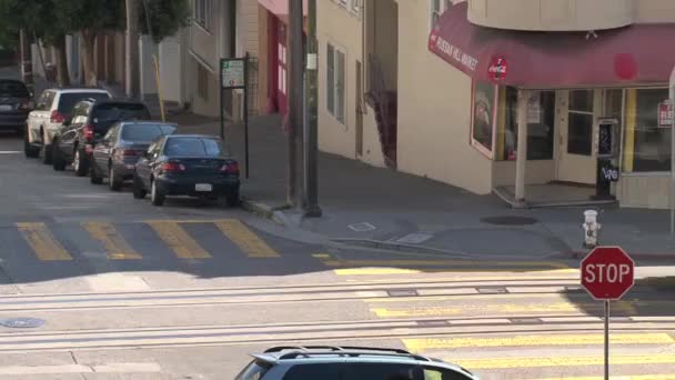 Cable Car Στο Σαν Φρανσίσκο — Αρχείο Βίντεο