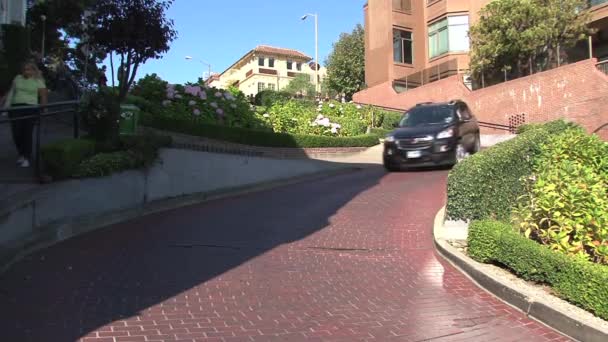 Lombard Caddesi San Francisco — Stok video