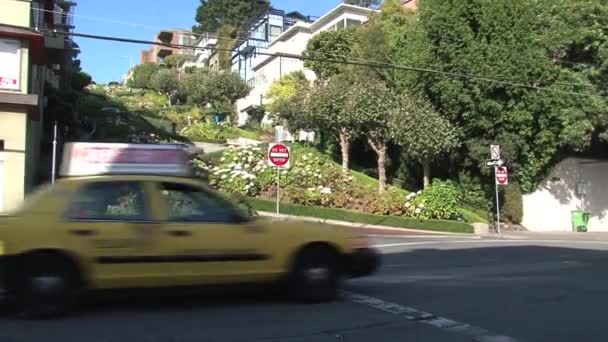 Lombard Caddesi San Francisco — Stok video