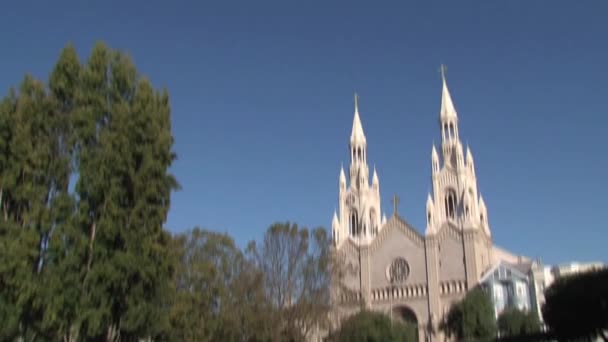 Igreja São Pedro Paulo Igreja Italiana Ocidente São Francisco — Vídeo de Stock