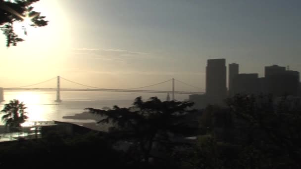 San Francisco Skyline Usa — Stock Video