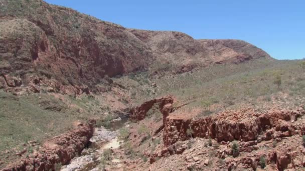 Macdonnell Ranges Australisk Vildmark — Stockvideo