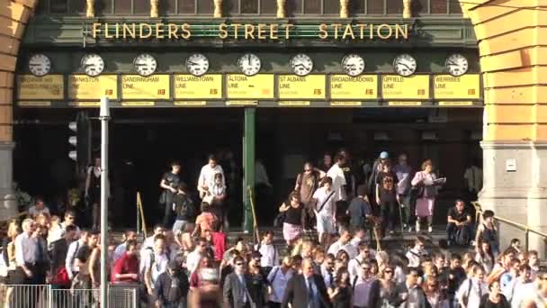 Melbourne Station Melbourne Australia — Vídeos de Stock