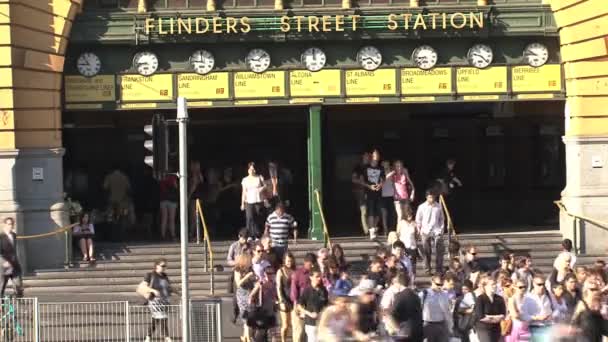 Melbourne Station Melbourne Australië — Stockvideo
