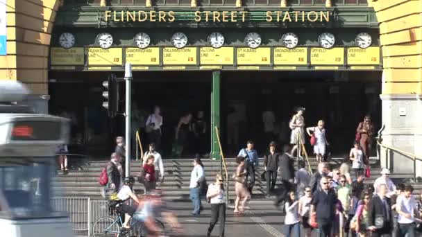 Melbourne Station Melbourne Australia — Vídeos de Stock
