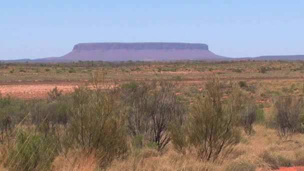 Mount Conner Australian Outback Alice Springs Australia — стоковое видео