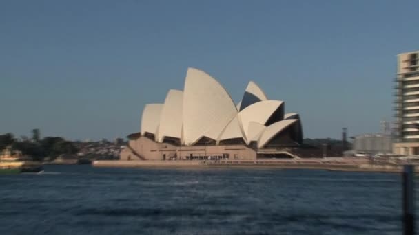 Увеличение Масштаба Сиднейского Оперного Театра — стоковое видео