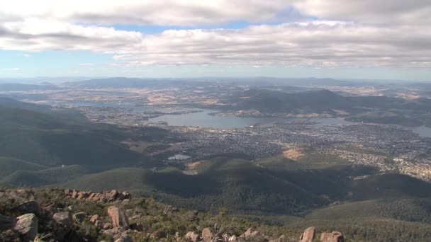 Hobert Fővárosa Tasmania Sziget Ausztráliában — Stock videók