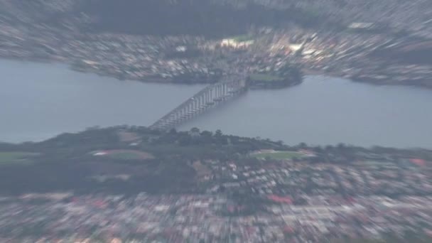 Hobert Hoofdstad Van Het Eiland Tasmanië Australië — Stockvideo