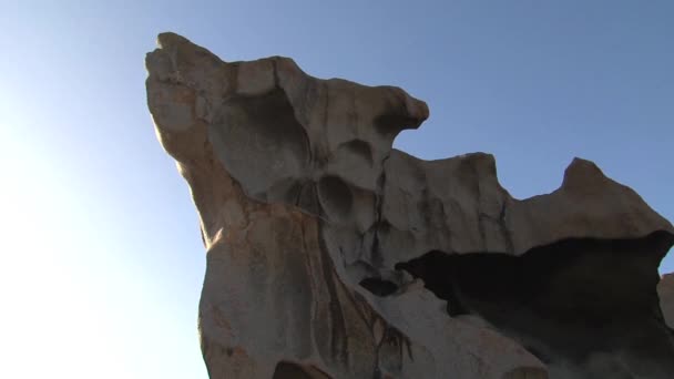 Rocas Notables Isla Canguro Australia — Vídeos de Stock