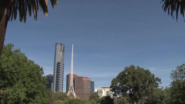 Melbourne City Austrálii — Stock video
