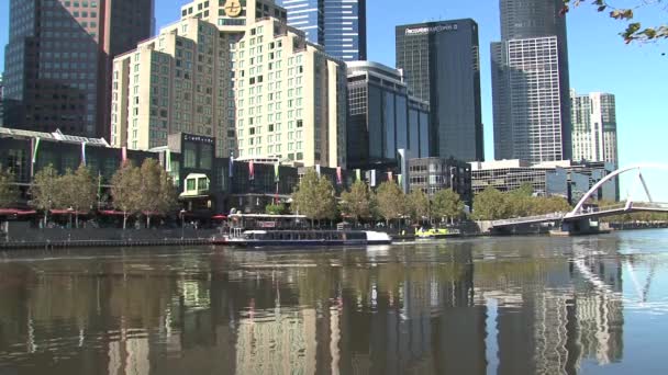 Melbourne Városképe Ausztráliában — Stock videók