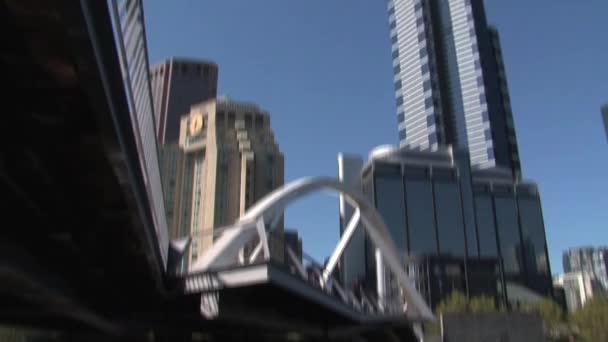 Melbourne Skyline Australien — Stockvideo