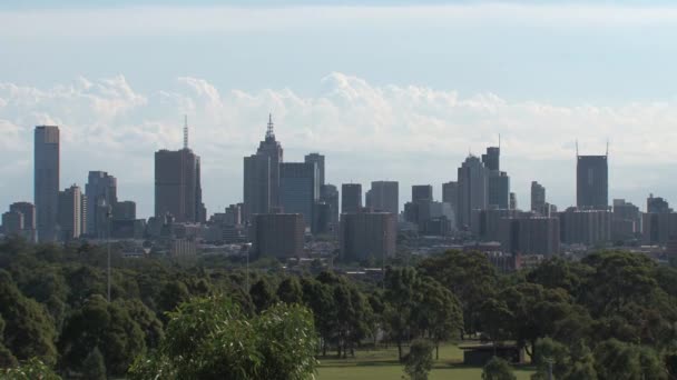 Melbourne Skyline Australien — Stockvideo