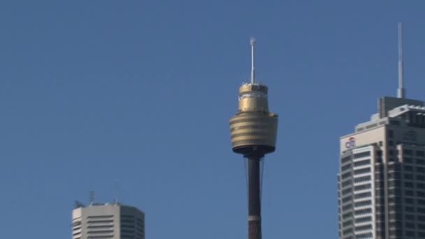 Torre Del Centro Sydney Australia — Vídeo de stock