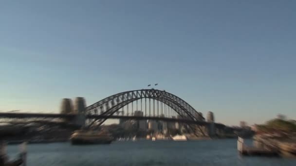 Sydney Port Most Zoom Out — Wideo stockowe