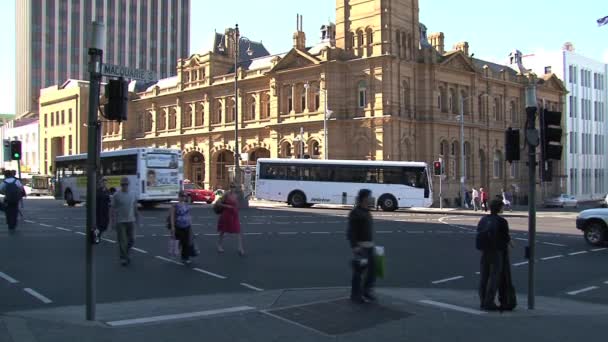 Hobert Hoofdstad Van Het Eiland Tasmanië Australië — Stockvideo