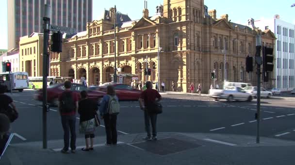 Hobert Hoofdstad Van Het Eiland Tasmanië Australië — Stockvideo