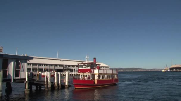 Hobert Die Hauptstadt Der Insel Tasmanien Australien — Stockvideo