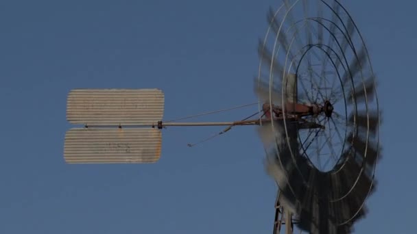 Old Windmill Alice Springs Australia — Stock Video