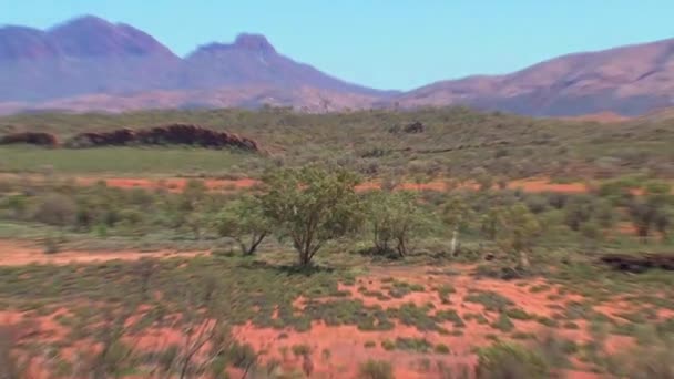 Macdonnell Ranges Australijskie Pustkowie — Wideo stockowe