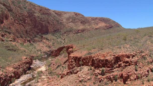 Macdonnell Ranges Australische Outback — Stockvideo