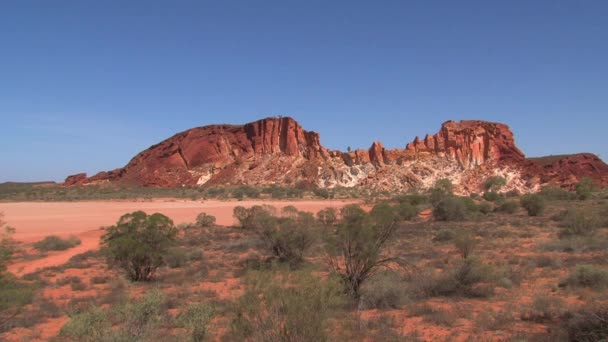 Rainbow Valley Outback Van Alice Springs Australië — Stockvideo