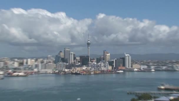 Πόλη Του Ώκλαντ Στη Νέα Ζηλανδία — Αρχείο Βίντεο