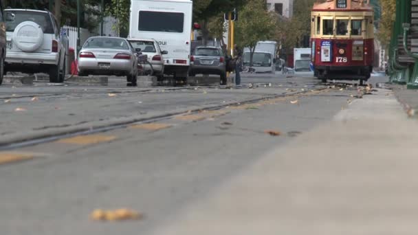 2010 Depreminden Önceki Şehir Christchurch Güney Adası Yeni Zelanda — Stok video