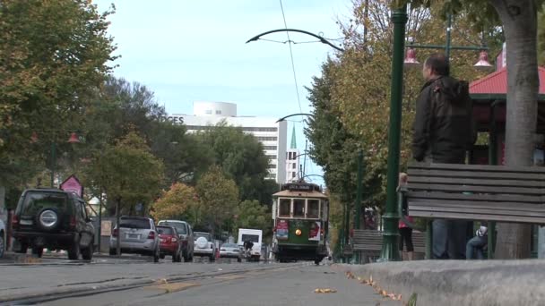 2010 Depreminden Önceki Şehir Christchurch Güney Adası Yeni Zelanda — Stok video