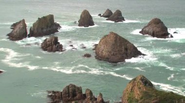 Yeni Zelanda 'daki Catlins' de Nugget Point