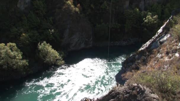 Bungy Jumping Queenstown Nouvelle Zélande — Video