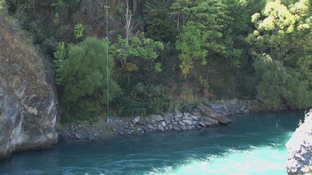 Bungy Jumping Queenstown Nový Zéland — Stock video