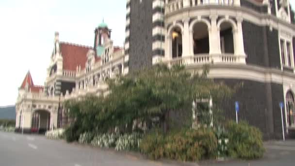 Dunedin Railway Station Nueva Zelanda — Vídeos de Stock