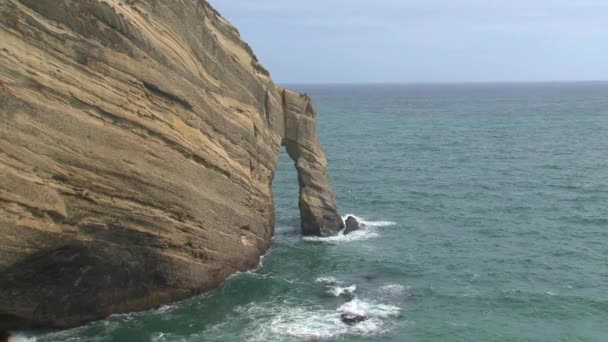 Fente Adieu Golden Bay Île Sud Nouvelle Zélande — Video