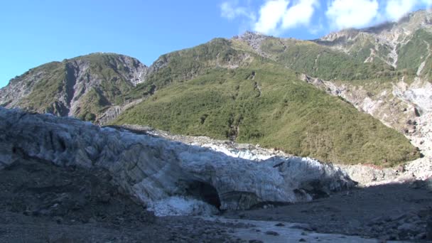 ニュージーランドのフォックス氷河南島からの時間の経過 — ストック動画