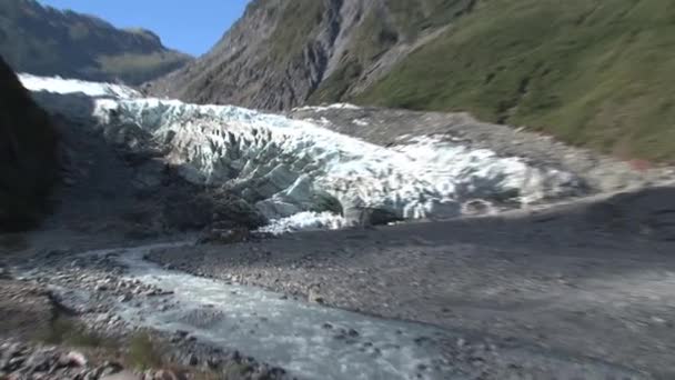 Ghiacciai Fox Isola Meridionale Nuova Zelanda — Video Stock