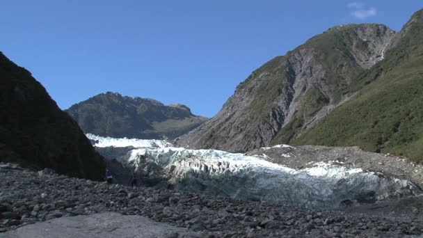 Ghiacciai Fox Isola Meridionale Nuova Zelanda — Video Stock