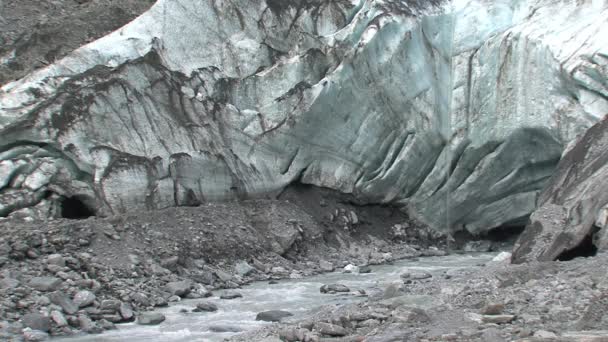 Franz Jozef Glacier Zuidelijk Eiland Nieuw Zeeland — Stockvideo